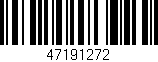 Código de barras (EAN, GTIN, SKU, ISBN): '47191272'