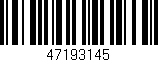 Código de barras (EAN, GTIN, SKU, ISBN): '47193145'