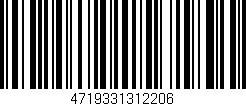 Código de barras (EAN, GTIN, SKU, ISBN): '4719331312206'