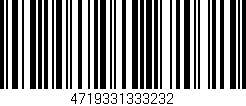 Código de barras (EAN, GTIN, SKU, ISBN): '4719331333232'