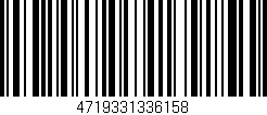 Código de barras (EAN, GTIN, SKU, ISBN): '4719331336158'
