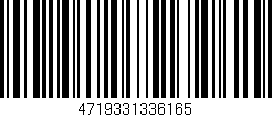 Código de barras (EAN, GTIN, SKU, ISBN): '4719331336165'