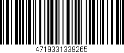 Código de barras (EAN, GTIN, SKU, ISBN): '4719331339265'