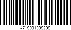 Código de barras (EAN, GTIN, SKU, ISBN): '4719331339289'