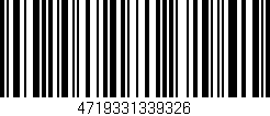 Código de barras (EAN, GTIN, SKU, ISBN): '4719331339326'
