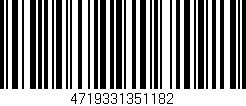 Código de barras (EAN, GTIN, SKU, ISBN): '4719331351182'