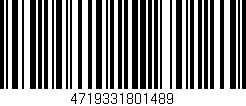Código de barras (EAN, GTIN, SKU, ISBN): '4719331801489'