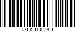 Código de barras (EAN, GTIN, SKU, ISBN): '4719331802790'