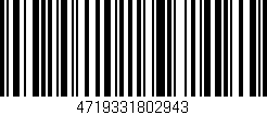 Código de barras (EAN, GTIN, SKU, ISBN): '4719331802943'
