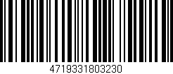 Código de barras (EAN, GTIN, SKU, ISBN): '4719331803230'