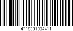 Código de barras (EAN, GTIN, SKU, ISBN): '4719331804411'