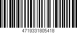 Código de barras (EAN, GTIN, SKU, ISBN): '4719331805418'