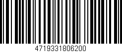 Código de barras (EAN, GTIN, SKU, ISBN): '4719331806200'