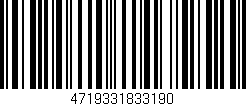 Código de barras (EAN, GTIN, SKU, ISBN): '4719331833190'