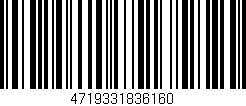 Código de barras (EAN, GTIN, SKU, ISBN): '4719331836160'