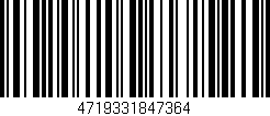 Código de barras (EAN, GTIN, SKU, ISBN): '4719331847364'