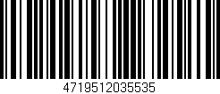 Código de barras (EAN, GTIN, SKU, ISBN): '4719512035535'