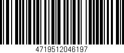 Código de barras (EAN, GTIN, SKU, ISBN): '4719512046197'