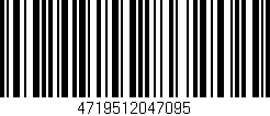 Código de barras (EAN, GTIN, SKU, ISBN): '4719512047095'