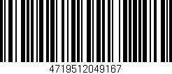 Código de barras (EAN, GTIN, SKU, ISBN): '4719512049167'
