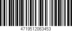 Código de barras (EAN, GTIN, SKU, ISBN): '4719512063453'