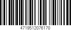 Código de barras (EAN, GTIN, SKU, ISBN): '4719512076170'