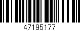 Código de barras (EAN, GTIN, SKU, ISBN): '47195177'