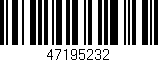 Código de barras (EAN, GTIN, SKU, ISBN): '47195232'