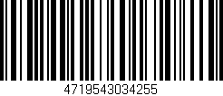 Código de barras (EAN, GTIN, SKU, ISBN): '4719543034255'