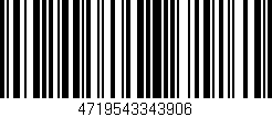 Código de barras (EAN, GTIN, SKU, ISBN): '4719543343906'