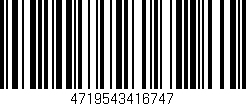 Código de barras (EAN, GTIN, SKU, ISBN): '4719543416747'