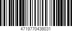 Código de barras (EAN, GTIN, SKU, ISBN): '4719770438031'