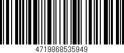 Código de barras (EAN, GTIN, SKU, ISBN): '4719868535949'
