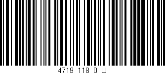 Código de barras (EAN, GTIN, SKU, ISBN): '4719_118_0_U'