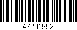 Código de barras (EAN, GTIN, SKU, ISBN): '47201952'