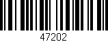 Código de barras (EAN, GTIN, SKU, ISBN): '47202'