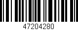 Código de barras (EAN, GTIN, SKU, ISBN): '47204280'