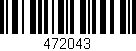 Código de barras (EAN, GTIN, SKU, ISBN): '472043'