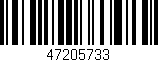 Código de barras (EAN, GTIN, SKU, ISBN): '47205733'
