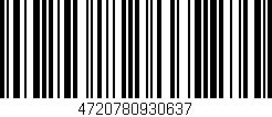 Código de barras (EAN, GTIN, SKU, ISBN): '4720780930637'
