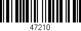 Código de barras (EAN, GTIN, SKU, ISBN): '47210'