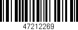 Código de barras (EAN, GTIN, SKU, ISBN): '47212269'