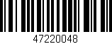 Código de barras (EAN, GTIN, SKU, ISBN): '47220048'