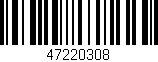 Código de barras (EAN, GTIN, SKU, ISBN): '47220308'