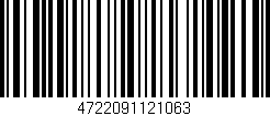 Código de barras (EAN, GTIN, SKU, ISBN): '4722091121063'