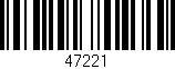 Código de barras (EAN, GTIN, SKU, ISBN): '47221'