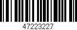 Código de barras (EAN, GTIN, SKU, ISBN): '47223227'