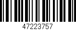 Código de barras (EAN, GTIN, SKU, ISBN): '47223757'