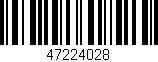 Código de barras (EAN, GTIN, SKU, ISBN): '47224028'