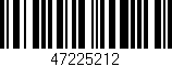Código de barras (EAN, GTIN, SKU, ISBN): '47225212'